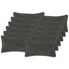 vidaXL P&aacute;rna huzat 12 db HOUTEN S&ouml;t&eacute;tsz&uuml;rke 40 x 80 cm Boucl&eacute;