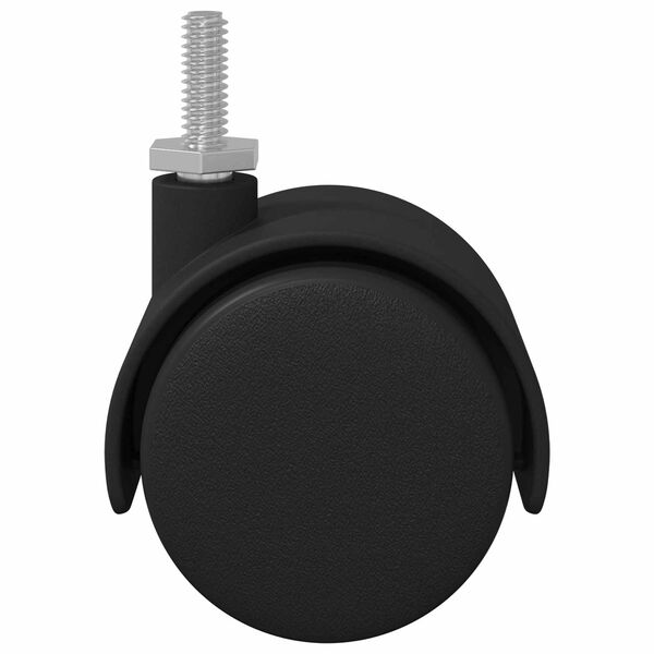 vidaXL Kerekek 12 pcs Fekete 40,1 x 40,1 x 37,8 mm PP &eacute;s vas