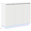 vidaXL LED t&aacute;lal&oacute; Feh&eacute;r 90 x 32 x 75 cm Szerelt Fa