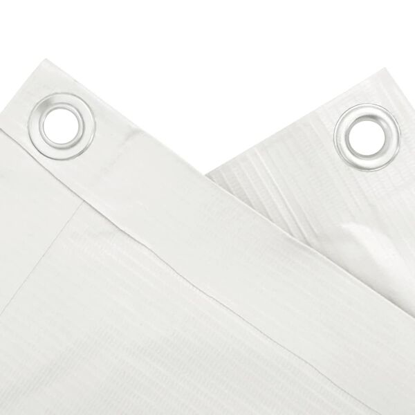 vidaXL feh&eacute;r PVC bel&aacute;t&aacute;s elleni erk&eacute;lyparav&aacute;n 400x120 cm