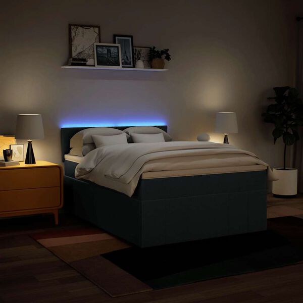 vidaXL k&eacute;k sz&ouml;vet rug&oacute;s &aacute;gy matraccal 140 x 190 cm