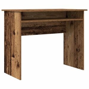 vidaXL antik fa sz&iacute;nű szerelt fa &iacute;r&oacute;asztal 90 x 50 x 74 cm
