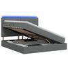vidaXL LED t&aacute;rol&oacute;s &aacute;gy matraccal S&ouml;t&eacute;tsz&uuml;rke 160 x 200 cm Sz&ouml;vet