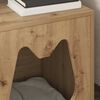 vidaXL Macska H&aacute;z Műv&eacute;szi t&ouml;lgy 42,5 x 40 x 53,5 cm Faanyag