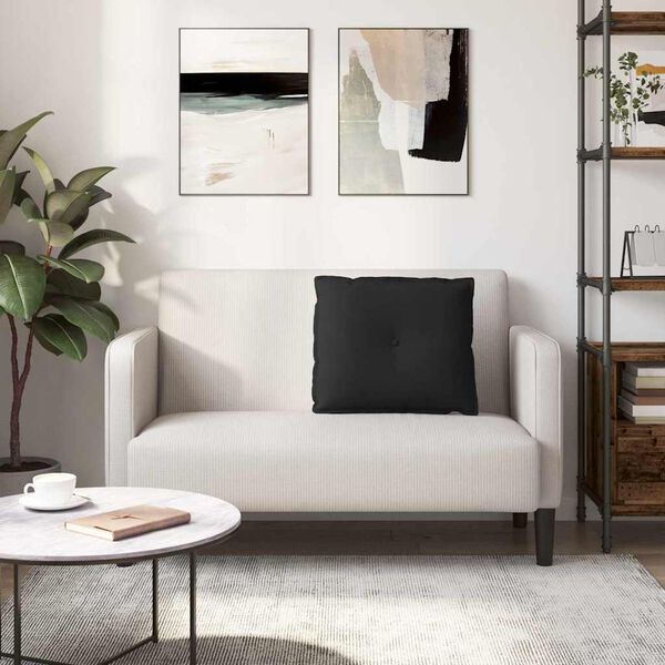 vidaXL H&aacute;tp&aacute;rna Fekete 60 x 50 cm Mikrosz&aacute;las Sz&ouml;vet