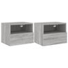 vidaXL 2 db sz&uuml;rke sonoma szerelt fa fali TV-szekr&eacute;ny 40 x 30 x 30 cm