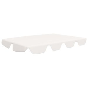vidaXL feh&eacute;r csere ponyva kerti hinta&aacute;gyhoz 188/168 x 145/110 cm