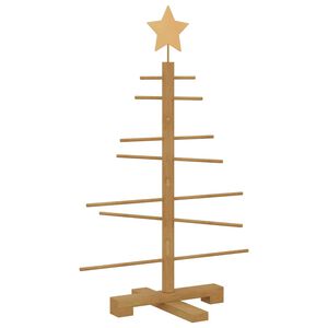vidaXL F&aacute;b&oacute;l k&eacute;sz&uuml;lt Kar&aacute;csonyfa Barna 75 cm Bambusz
