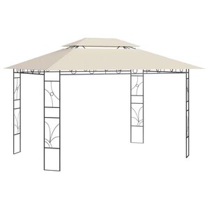 vidaXL kr&eacute;msz&iacute;nű pavilon 4 x 3 x 2,7 m 160 g/m&sup2;