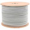 vidaXL Bungee K&ouml;t&eacute;l 10 mm Fekete &eacute;s Feh&eacute;r PP &eacute;s gumi