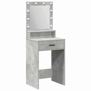 vidaXL &Ouml;lt&ouml;zk&ouml;dőasztal Beton Sz&uuml;rke 50 x 41 x 135 cm Szerelt Fa