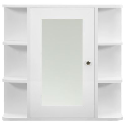 vidaXL fehér MDF tükrös fürdőszobaszekrény 66 x 17 x 63 cm