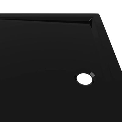vidaXL téglalap alakú fekete ABS zuhanytálca 80 x 110 cm