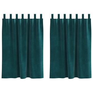 vidaXL S&ouml;t&eacute;t&iacute;tő f&uuml;gg&ouml;ny&ouml;k 2 pcs S&ouml;t&eacute;tz&ouml;ld 140 x 140 cm B&aacute;rsony