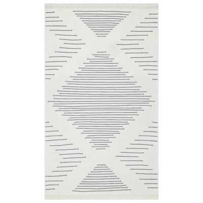 vidaXL sötétszürke pamut szőnyeg 120 x 180 cm