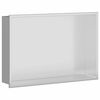 vidaXL Zuhany Niche Ez&uuml;st 45 x 30 x 9,5 cm Rozsdamentes ac&eacute;l