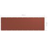 vidaXL terrakotta oxford-sz&ouml;vet erk&eacute;lyparav&aacute;n 120 x 400 cm