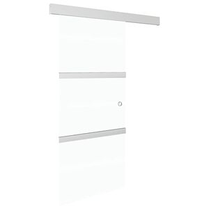 vidaXL ez&uuml;stsz&iacute;nű ESG &uuml;veg &eacute;s alum&iacute;nium tol&oacute;ajt&oacute; 90 x 212 cm