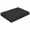 vidaXL Gumi granul&aacute;tum teraszpad Fekete 6 x 9 x 1 cm Gumi