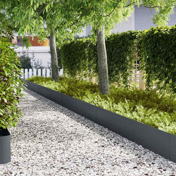 vidaXL Fűszeg&eacute;lyez&eacute;s 50 pcs Antracit 100 x 0.05 x 20 cm