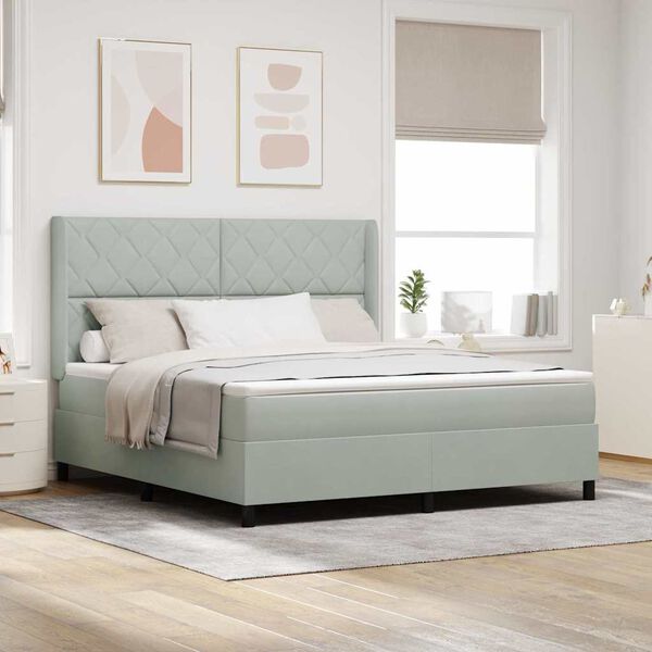 vidaXL Boxrug&oacute;s &aacute;gy matracmal Vil&aacute;gossz&uuml;rke 180 x 200 cm B&aacute;rsony