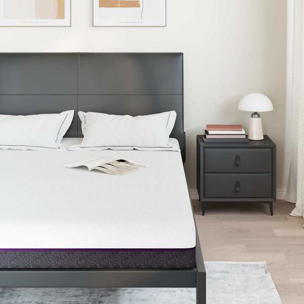 vidaXL Matrac Feh&eacute;r &eacute;s Sz&uuml;rke 160 x 200 cm Jacquard sz&ouml;vet