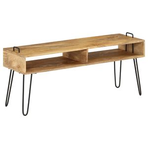 vidaXL t&ouml;m&ouml;r mang&oacute;fa TV-&aacute;llv&aacute;ny 110 x 35 x 45 cm