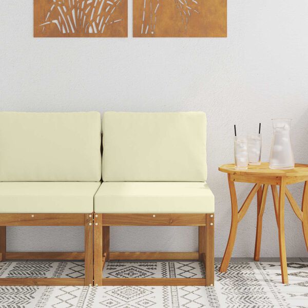 vidaXL K&uuml;lt&eacute;ri k&ouml;z&eacute;pső kanap&eacute; T&ouml;m&ouml;r Ak&aacute;cfa