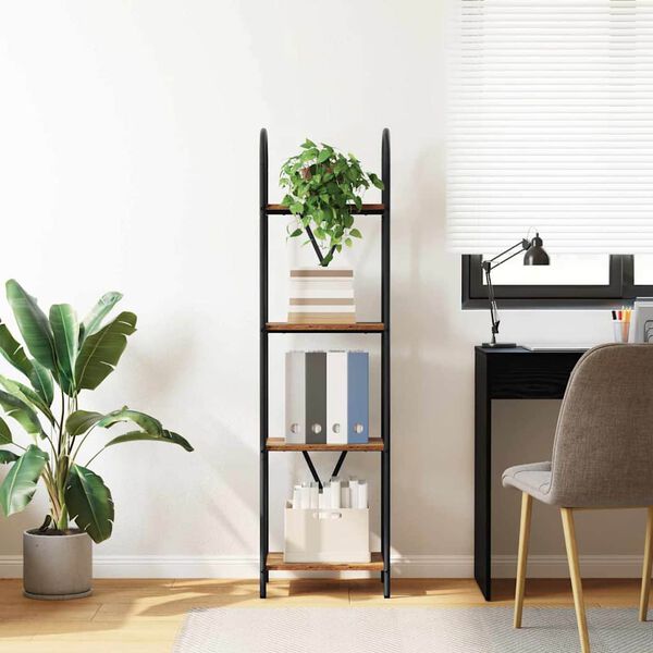 vidaXL K&ouml;nyvespolc &Ouml;reg fa 40 x 30 x 146 cm Faanyag