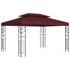 vidaXL Pavilon 3,97 x 2,96 x 2,68 m Bord&oacute; Poli&eacute;szter &eacute;s ac&eacute;l