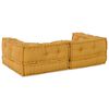 vidaXL sárga szövet kétszemélyes moduláris kanapé 140x70x36