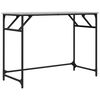 vidaXL sz&uuml;rke sonoma szerelt fa &eacute;s porsz&oacute;rt ac&eacute;l &iacute;r&oacute;asztal 100x45x76cm