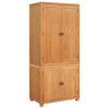 vidaXL T&aacute;rol&oacute; b&uacute;tor k&eacute;szlet 2 db Barna 80 x 50 x 180 cm T&ouml;m&ouml;r T&ouml;lgyfa