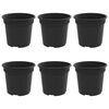 vidaXL Kerek Vir&aacute;gcser&eacute;p 6 db Fekete &Oslash; 15 x 12 cm Műanyag