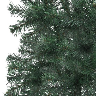 vidaXL zöld PVC megvilágított sarok műkarácsonyfa 180 cm