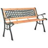 vidaXL &ouml;nt&ouml;ttvas &eacute;s t&ouml;m&ouml;r fenyőfa kerti pad 116 cm