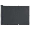 vidaXL antracitsz&uuml;rke PVC bel&aacute;t&aacute;s elleni erk&eacute;lyparav&aacute;n 400x90 cm