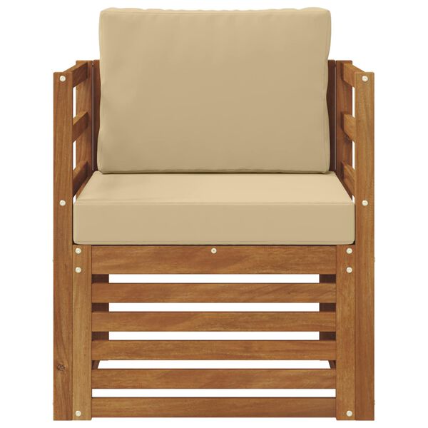 vidaXL K&uuml;lt&eacute;ri kanap&eacute; szett p&aacute;rn&aacute;val Term&eacute;szetes 67 x 63 x 73 cm