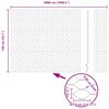 vidaXL Ker&iacute;t&eacute;soszlop Z&ouml;ld 50 x 1,4 m (50 mm mesh) Ac&eacute;l &eacute;s PVC