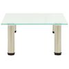 322759 vidaXL TV Stand Frosted 40x35x17 cm Tempered Glass