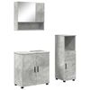 vidaXL F&uuml;rdőszoba b&uacute;tor szett 3 db Beton Sz&uuml;rke 61 x 35 x 64 cm
