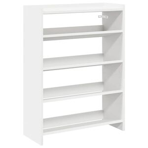 vidaXL feh&eacute;r szerelt fa cipőt&aacute;rol&oacute; szekr&eacute;ny 60x25x81 cm