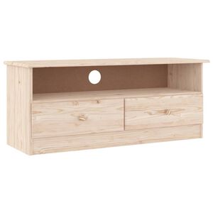 vidaXL ALTA t&ouml;m&ouml;r fenyőfa TV-szekr&eacute;ny 100x35x41 cm