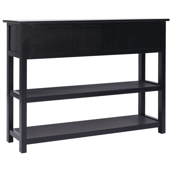 vidaXL fekete t&ouml;m&ouml;r cs&aacute;sz&aacute;rfa t&aacute;lal&oacute;szekr&eacute;ny 108 x 30 x 76 cm