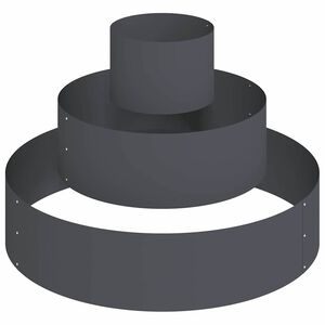 vidaXL Kerti cser&eacute;p Antracit 90 x 90 x 20 cm Hidegen hengerelt ac&eacute;l