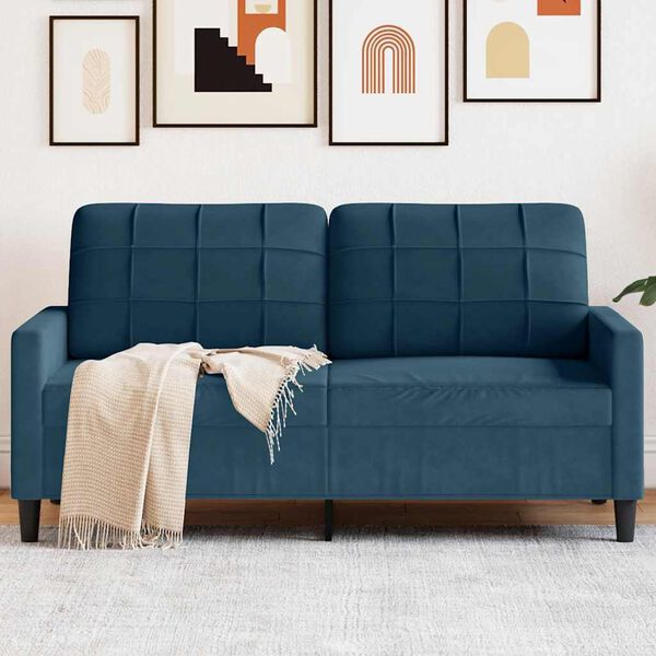 vidaXL k&eacute;tszem&eacute;lyes k&eacute;k b&aacute;rsony kanap&eacute; 140 cm