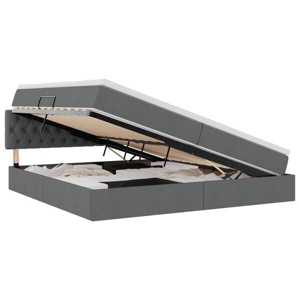 vidaXL &Aacute;gy t&aacute;rol&oacute;val &eacute;s LED l&aacute;mp&aacute;val S&ouml;t&eacute;tsz&uuml;rke 200 x 200 cm sz&ouml;vet