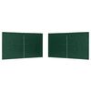 vidaXL Parti s&aacute;tor oldalfal 2 db 400 x 195 cm Z&ouml;ld PE &eacute;s ac&eacute;l