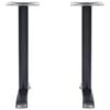 vidaXL 2 db fekete öntöttvas bisztróasztal lábak 61x8x72 cm