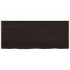 vidaXL sötétbarna kezelt tömör tölgyfa asztallap 120x50x(2-4) cm